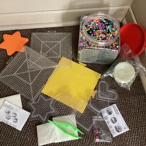 Perler Bead Craft Set - Beads and Pegboards